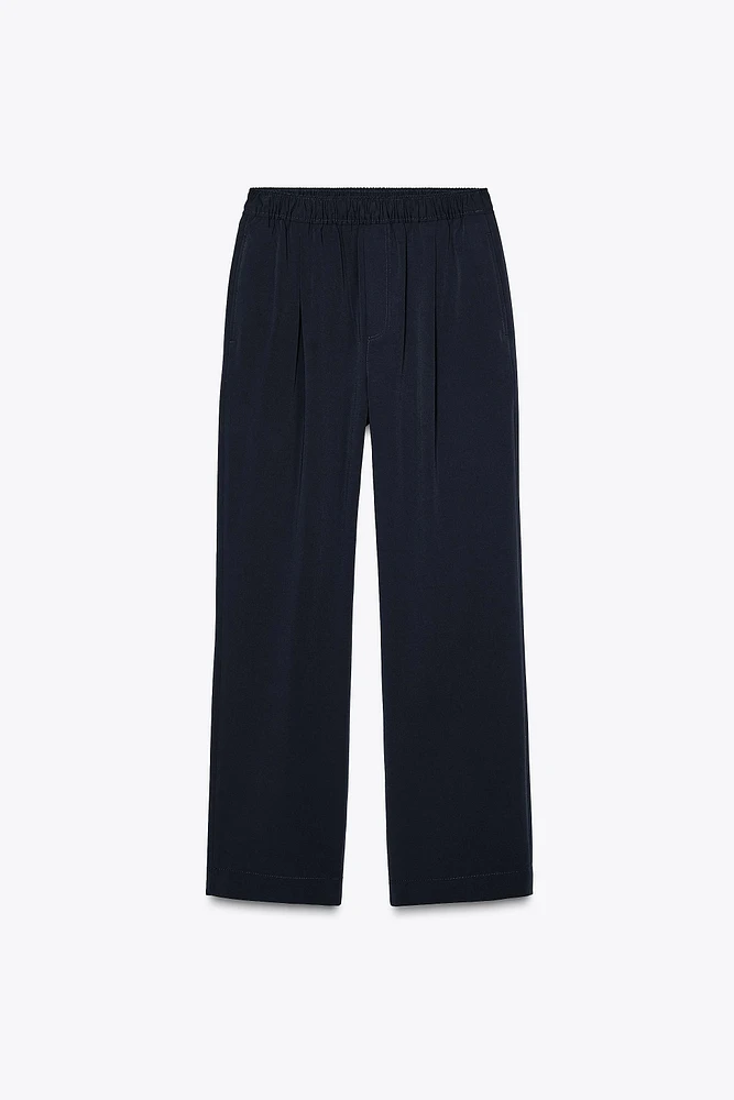 CONTRAST DRAWSTRING PANTS ZW COLLECTION