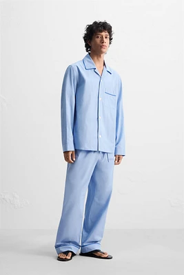 CONTRAST PAJAMA PANTS