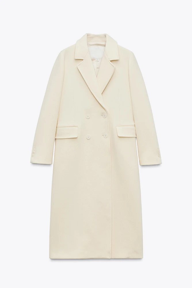 MANTEAU CROISÉ EN MÉLANGE DE LAINE ZW COLLECTION
