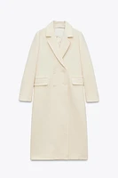 WOOL BLEND DOUBLE BREASTED COAT ZW COLLECTION
