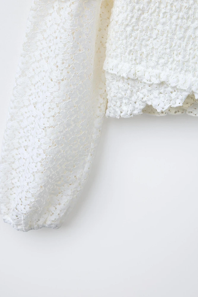 HAUT CACHE-CŒUR À TEXTURE
