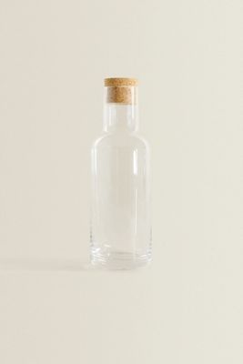 BOTTLE WITH CORK STOPPER