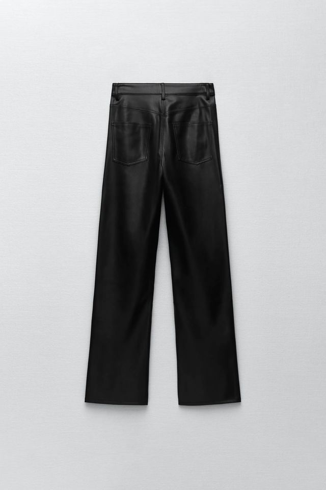 Zara, Pants & Jumpsuits, Nwt Zara Full Length Faux Leather Francoise Pants