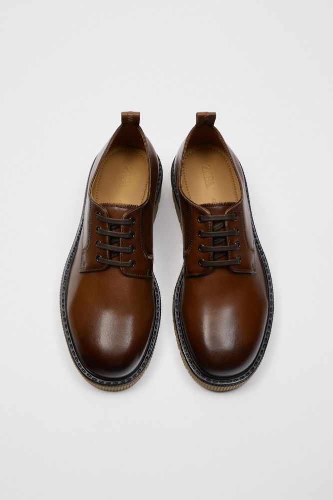 THICK SOLE DERBY SHOES