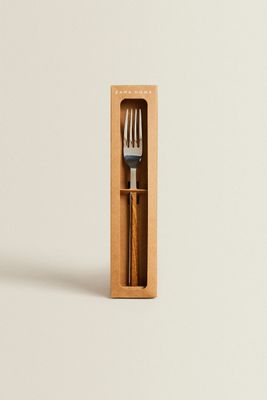 BOX 4 FORKS WITH WOOD-EFFECT HANDLES