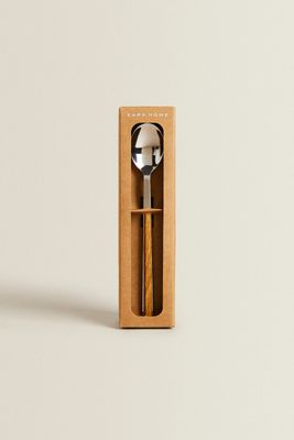 4-SPOON BOX WITH WOOD-EFFECT HANDLE