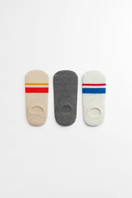 3 PACK OF NO-SHOW SOCKS