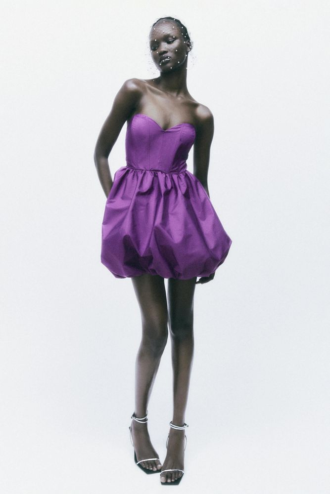 Zara VOLUMINOUS MINI DRESS | Metropolis at Metrotown