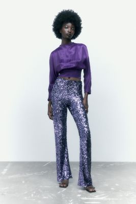 Zara OPEN BACK SATIN EFFECT TOP | Metropolis at Metrotown