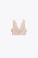 SHORT TEXTURED WAISTCOAT