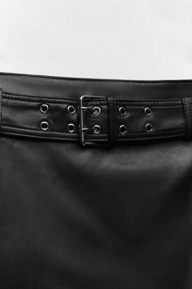 LEATHER MINI SKIRT LIMITED EDITION
