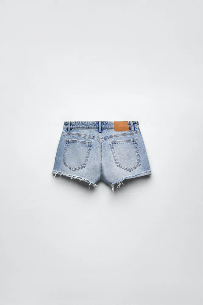 BNWT] ZARA Mid Rise Denim Short Pants (Medium Blue - EUR34), Women's  Fashion, Bottoms, Shorts on Carousell