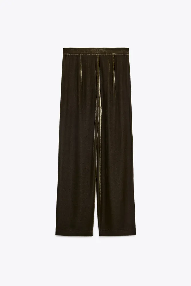ZARA Velvet Casual Pants for Women | Mercari