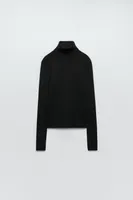 BASIC RIB KNIT SWEATER
