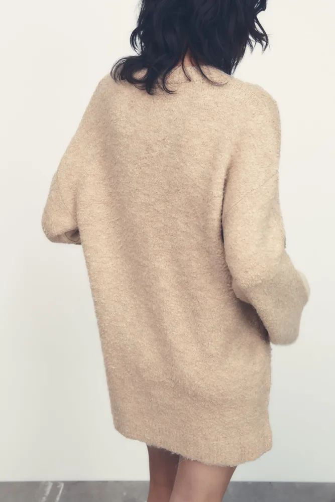 Bouclé-knit sweater