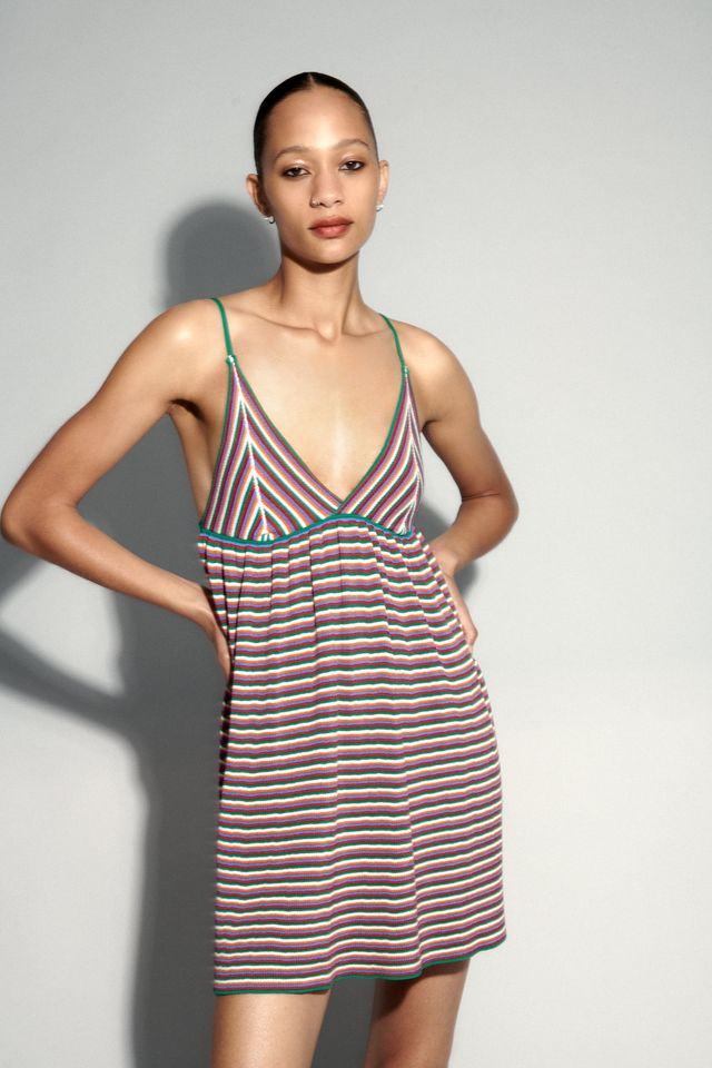Zara STRIPED KNIT MINI DRESS | Mall of 