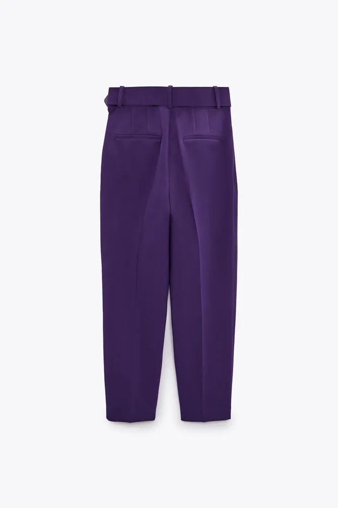BALLOON PANTS ZW COLLECTION - taupe brown | ZARA United States