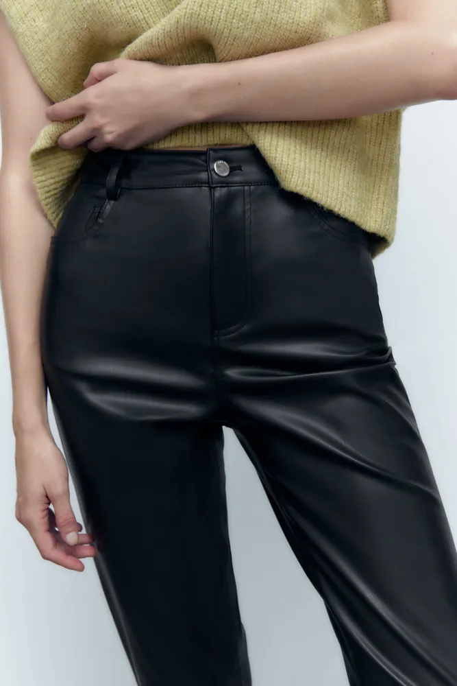 💥1left 💥Zara belted faux leather pants