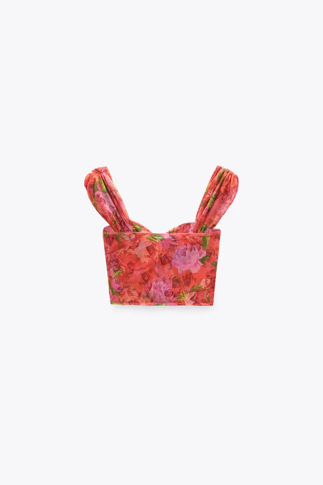 Zara - Floral Corset Top