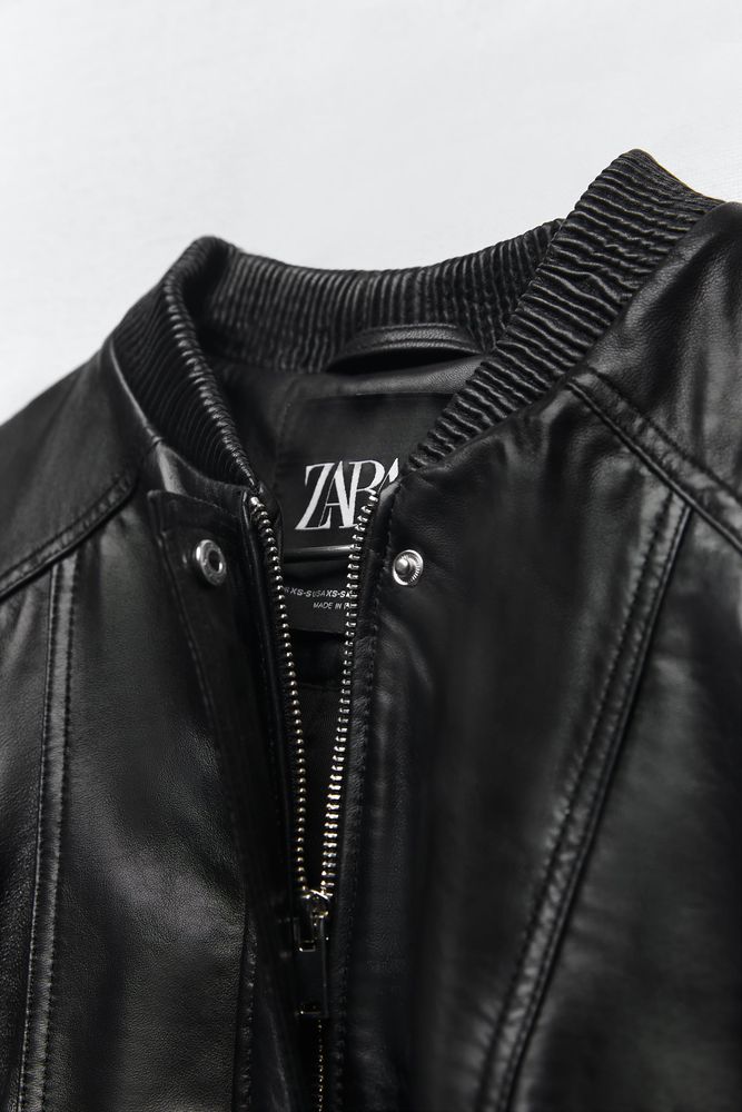 LEATHER BOMBER JACKET LIMITED EDITION
