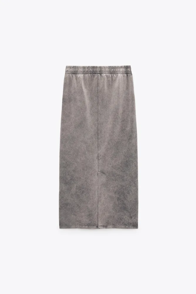 WASHED EFFECT SKIRT