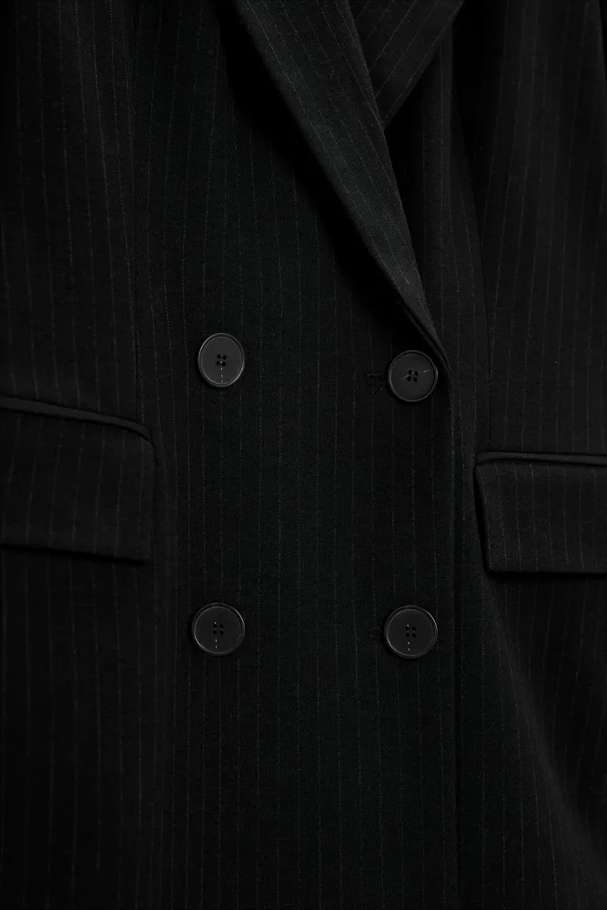 PINSTRIPE DOUBLE BREASTED JACKET