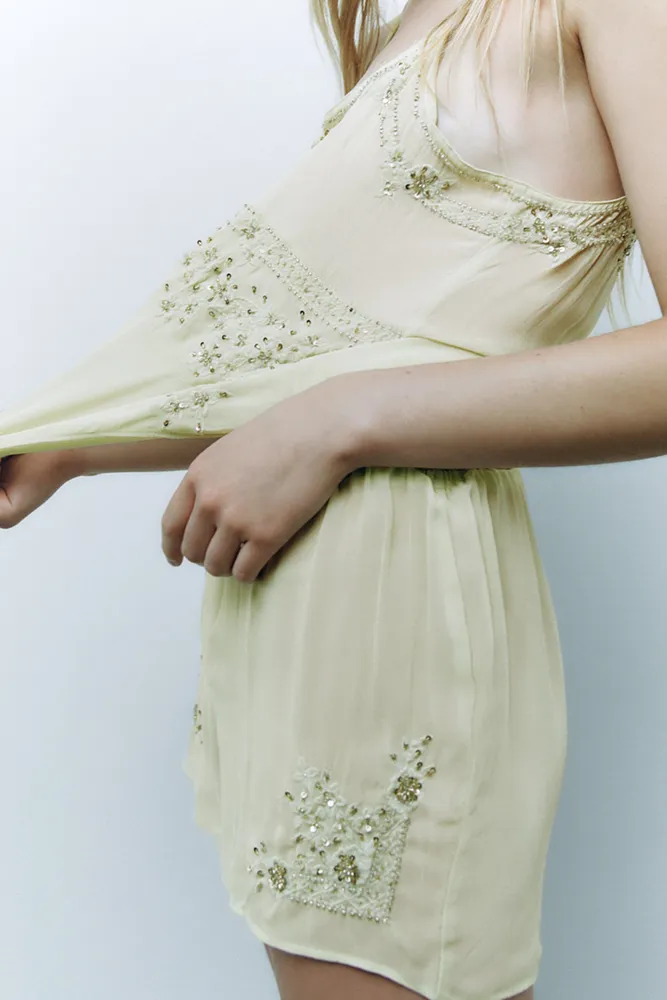 Zara Leopard Print Flowing Camisole Dress BNWT Size XS