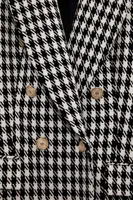 DOUBLE BREASTED HOUNDSTOOTH BLAZER