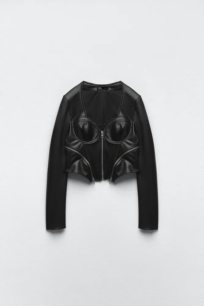 ROMI | Leather Corset Jacket
