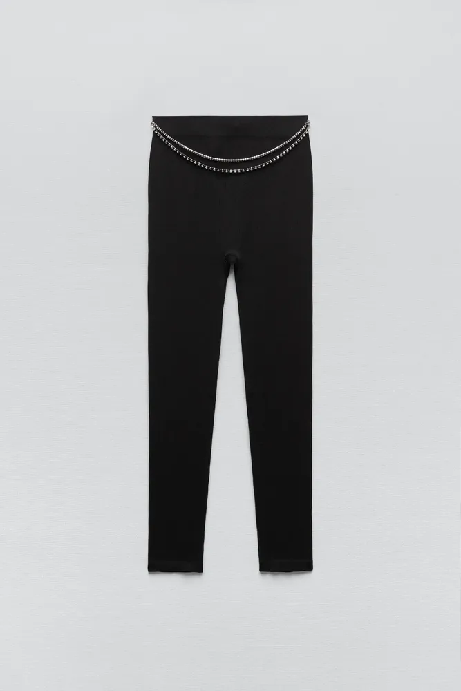 Ruffled black leggings from ZARA – Valuxesaigon