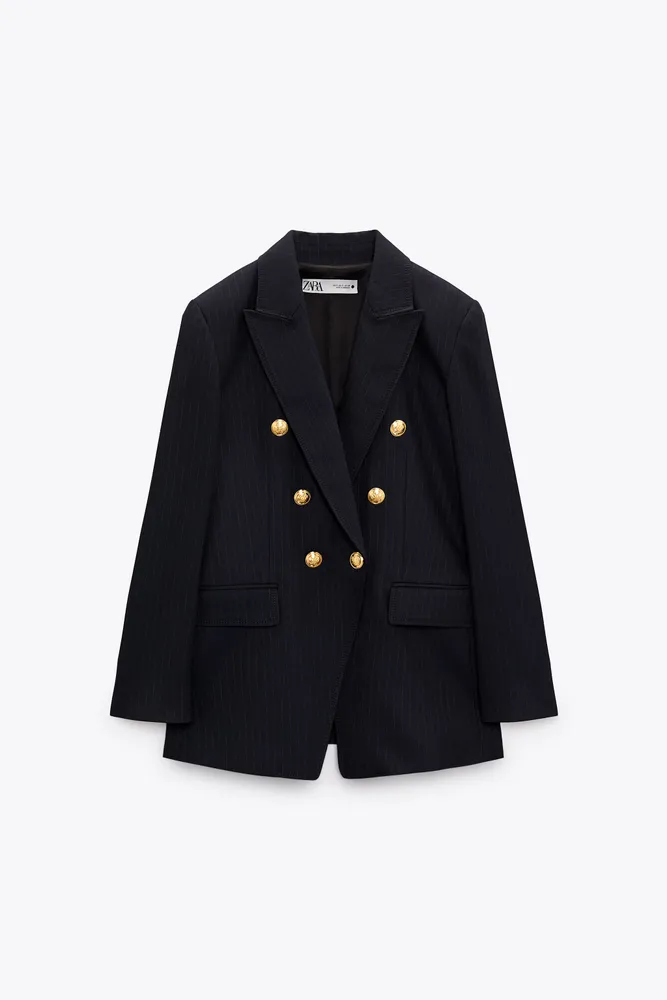 PINSTRIPE DOUBLE BREASTED JACKET