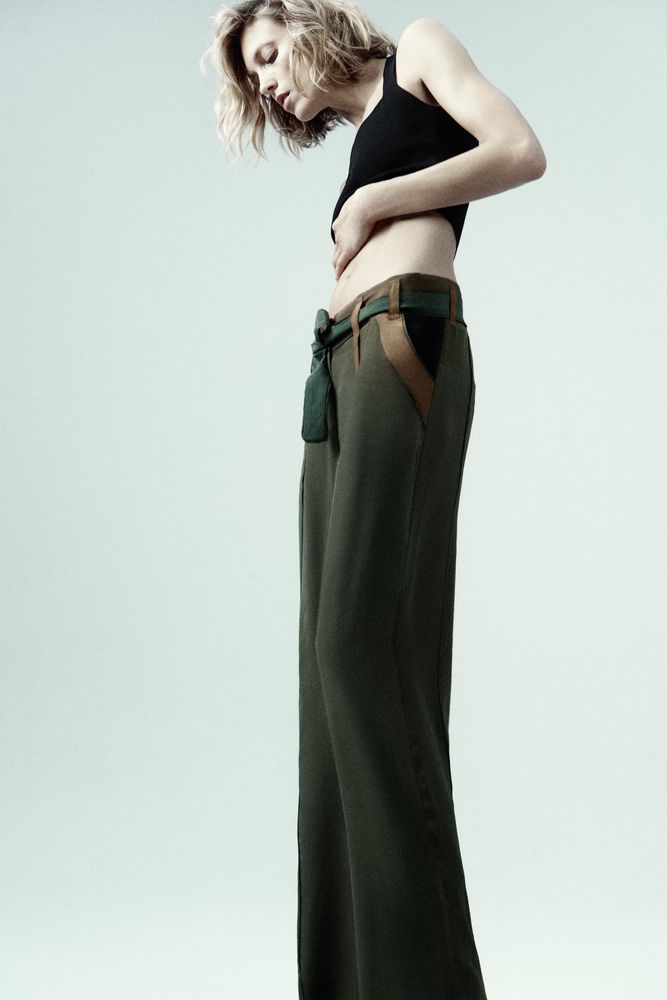 Zara LIMITED EDITION FLOWY PANTS | Metropolis at Metrotown