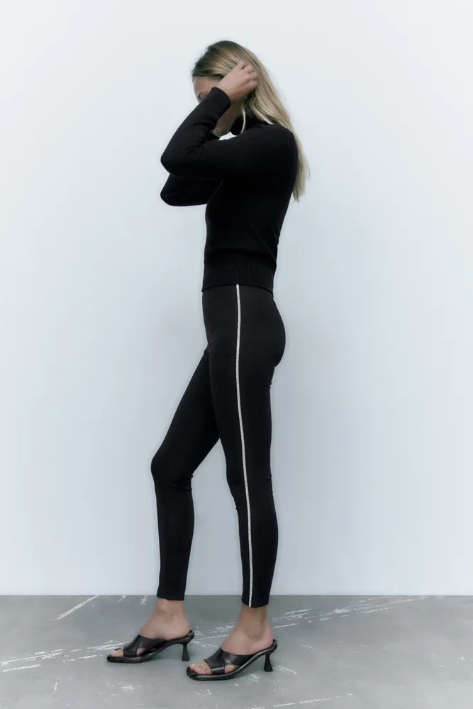 NWOT Zara Velvet Gold Shimmer Leggings  Shimmer leggings, Clothes design,  Zara