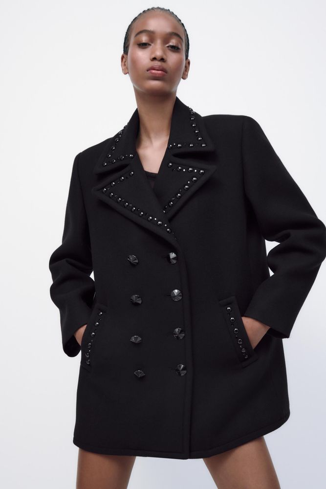 manteau contenant de la laine zara