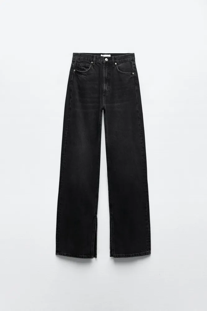 SPLIT WIDE LEG TRF JEANS