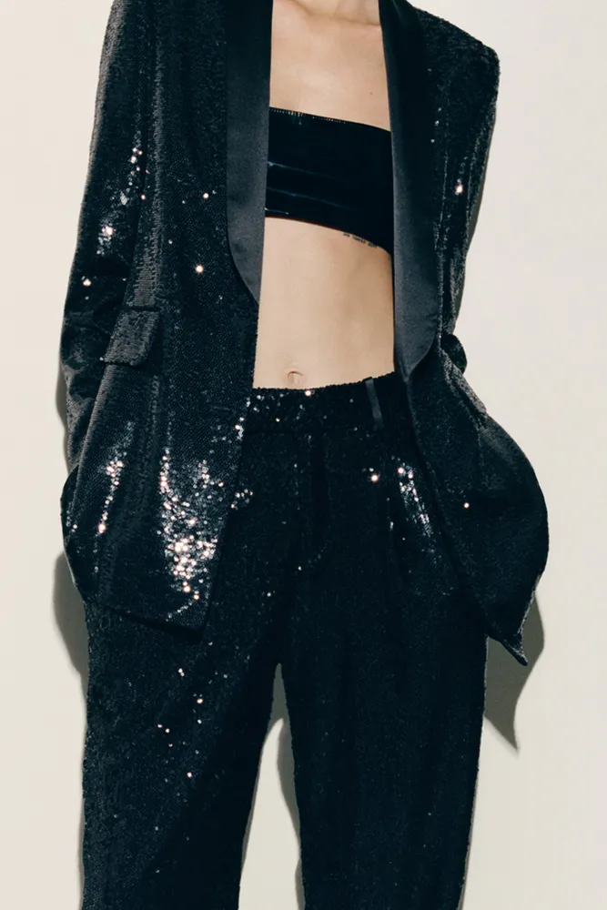 SEQUIN TAPERED PANTS LIMITED EDITION