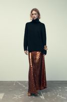 HIGH COLLAR SOFT KNIT SWEATER