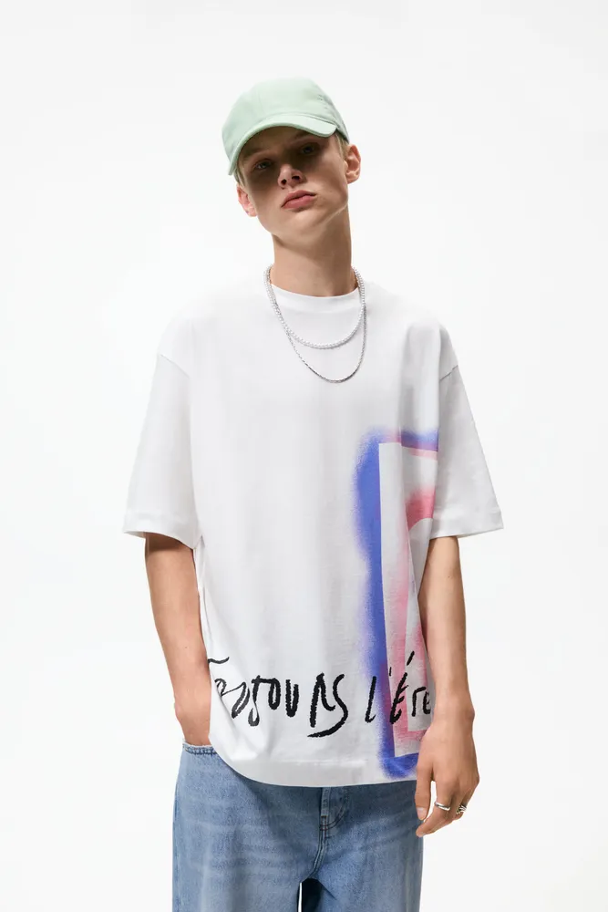 Zara Graffiti Print Shirt