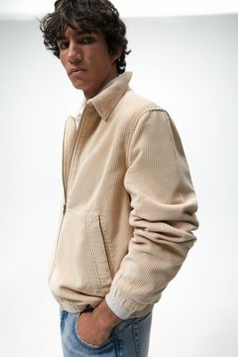 Zara CORDUROY JACKET | Metropolis at Metrotown