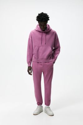 Zara TEXT PRINT JOGGER PANTS | Metropolis at Metrotown