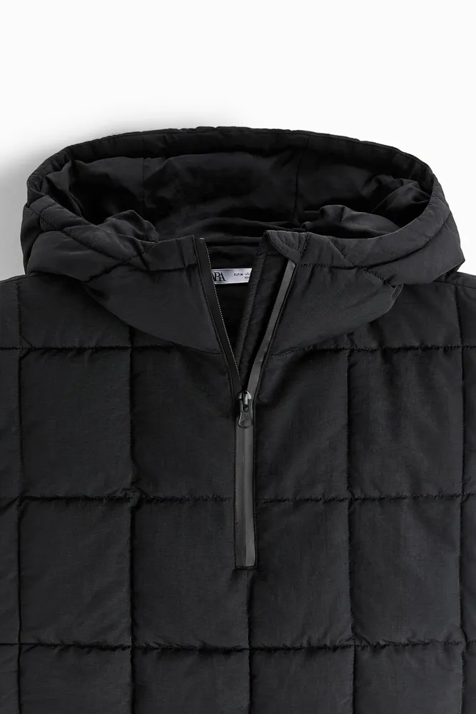QUILTED HOODED COLLAR