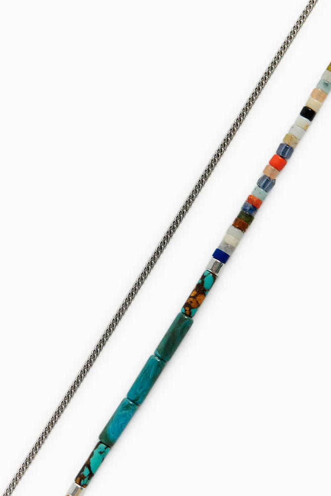 PACK OF CONTRASTING NECKLACES