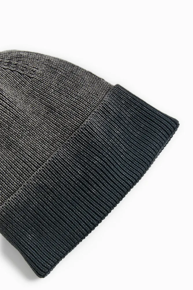 WASHED KNIT HAT