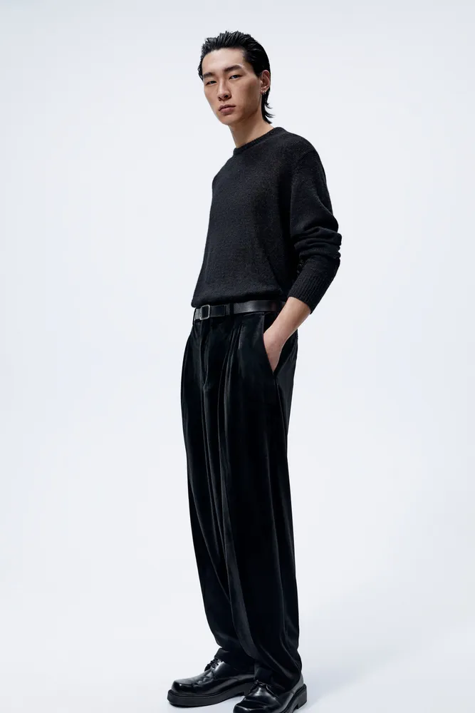 Black Velvet Trousers | Loose fit | Loungewear| STRONGER