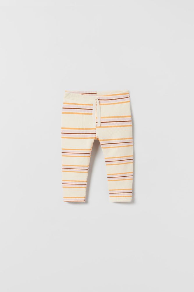 LEGGING CÔTELÉ À RAYURES