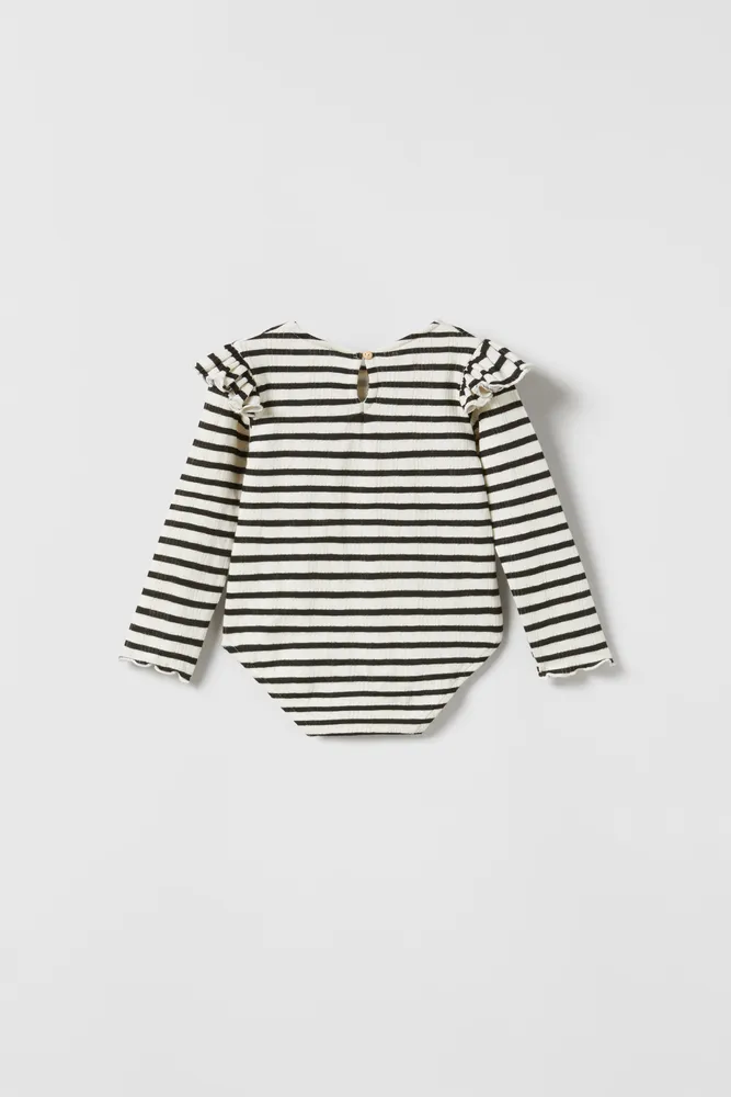 DOUBLE SIDED STRIPED BODYSUIT SHIRT