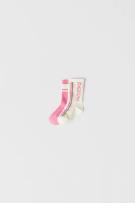 BABY/ TWO-PACK OF STRIPED SPORT SOCKS