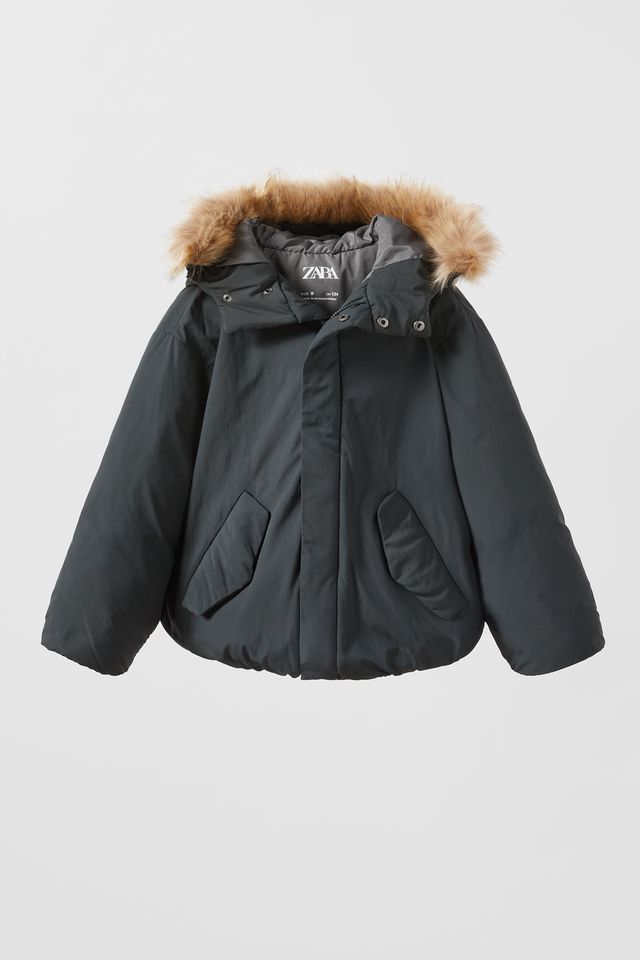 our Spit out Overall Zara SHORT DOWN PUFFER COAT WITH FAUX FUR DETAIL PREMIUM | Metropolis at  Metrotown
