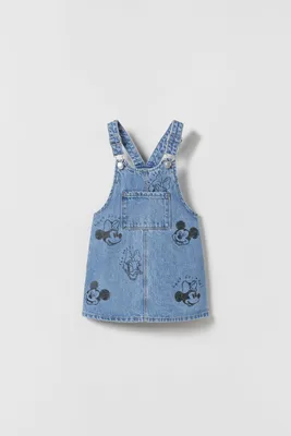 MINNIE AND MICKEY MOUSE © DISNEY DENIM OVERALL DRESS