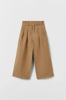 LINEN PANTS WITH DARTS